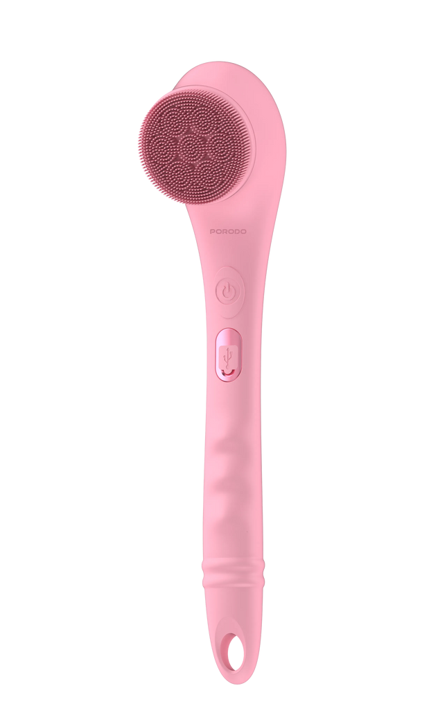 Porodo Lifestyle 4-in-1 Electric Body Brush – Pink