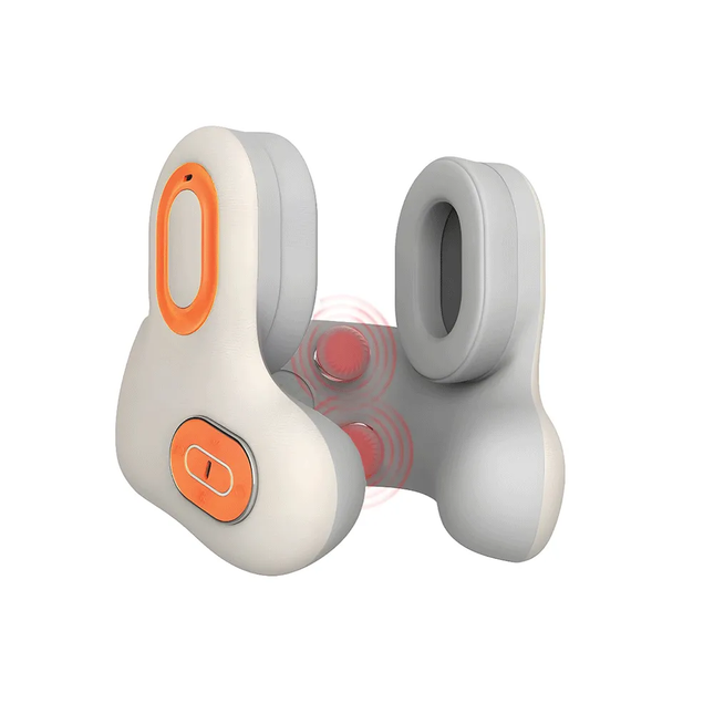 Porodo 5W Travel Memory Foam Pillow with ANC Headphones & Massager – Khaki