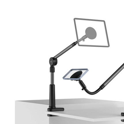 PORODO LAZY MAN STAND WITH MAGNETIC SUCTION 92CM - BLACK