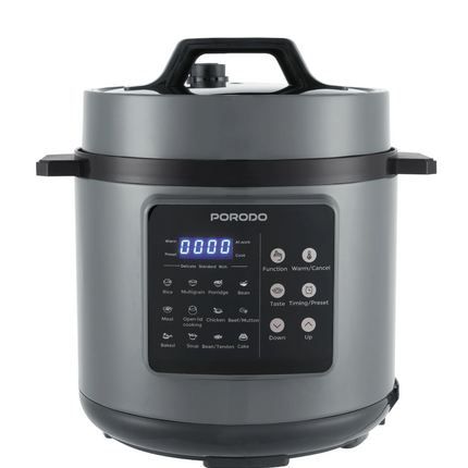 Porodo Lifestyle 1300W Electric Pressure Cooker – 6L, Black