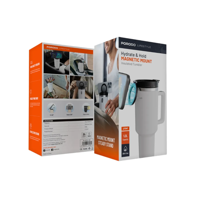 Porodo Lifestyle MagSafe Phone Holder Tumbler – 400ml