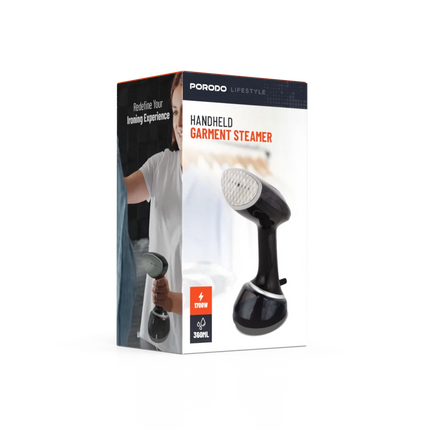 Porodo Lifestyle Portable Garment Steamer 1700W – Black