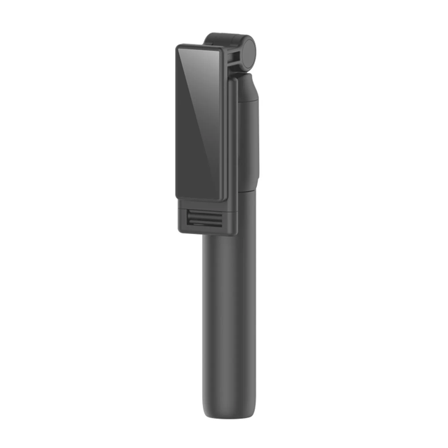 PORODO BLUETOOTH SELFIE STICK WITH TRIPOD ( DETACHABLE REMOTE SHUTTER ) - BLACK