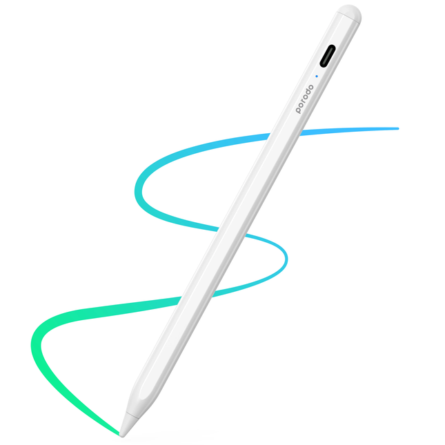 PORODO UNIVERSAL SMART PENCIL WITH TOUCH SWITCH - WHITE
