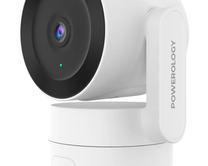 Powerology Indoor PTZ Smart Camera - White - The Powerology Indoor PTZ Smart Camera can be said to be a very versatile and competent security solution for home and office