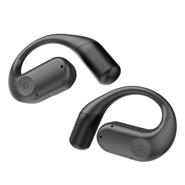 Powerology Air Conduction ENC TWS Earbuds and Charging Case with Display 60mAh - Black