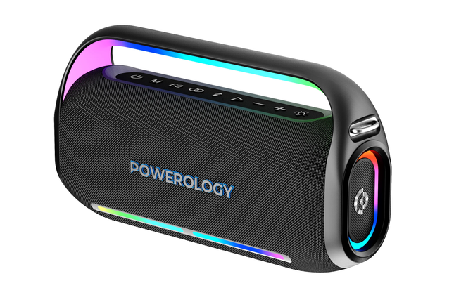 Powerology Deep Bass Party Speaker - Black