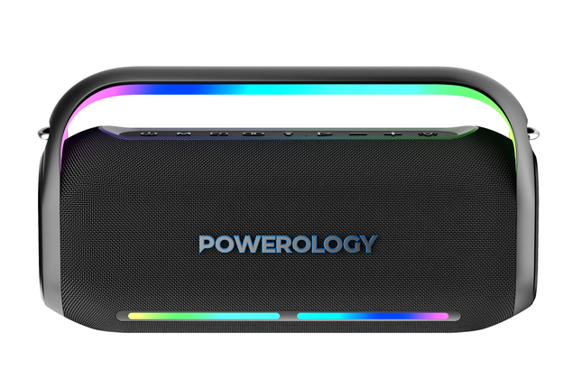 Powerology Deep Bass Party Speaker - Black