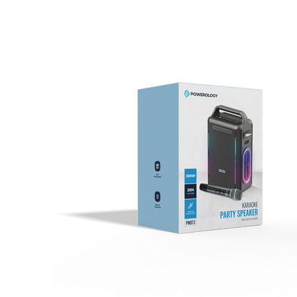 Powerology Karaoke Party Speaker - Silver