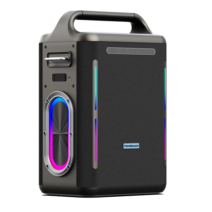 Powerology Karaoke Party Speaker - Silver